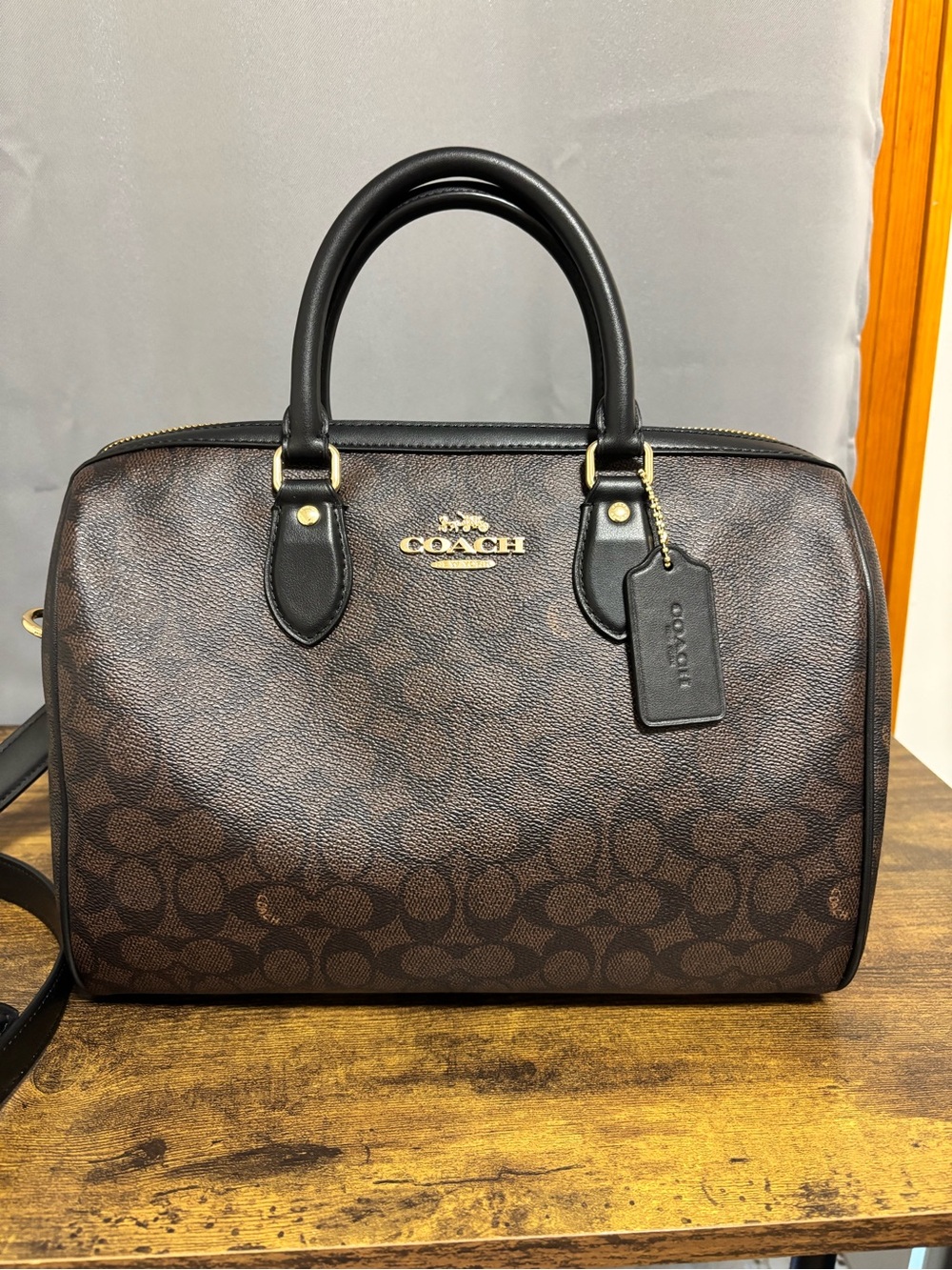 Coach Large Rowan - Signature walnut OG